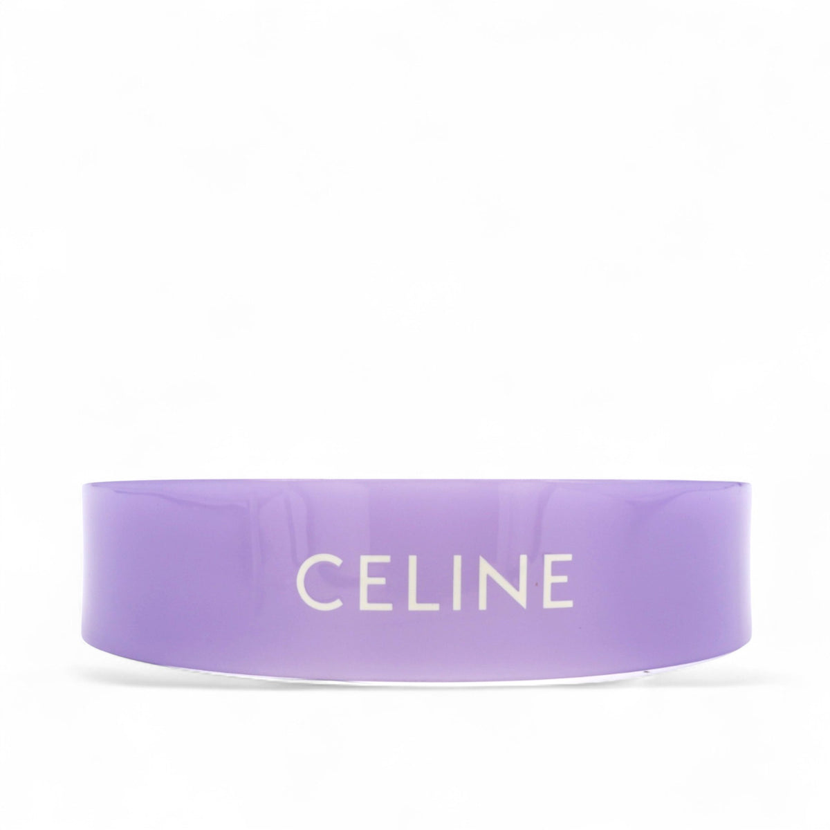 Celine Monochroms Acetate Headband With Celine Logo Purple