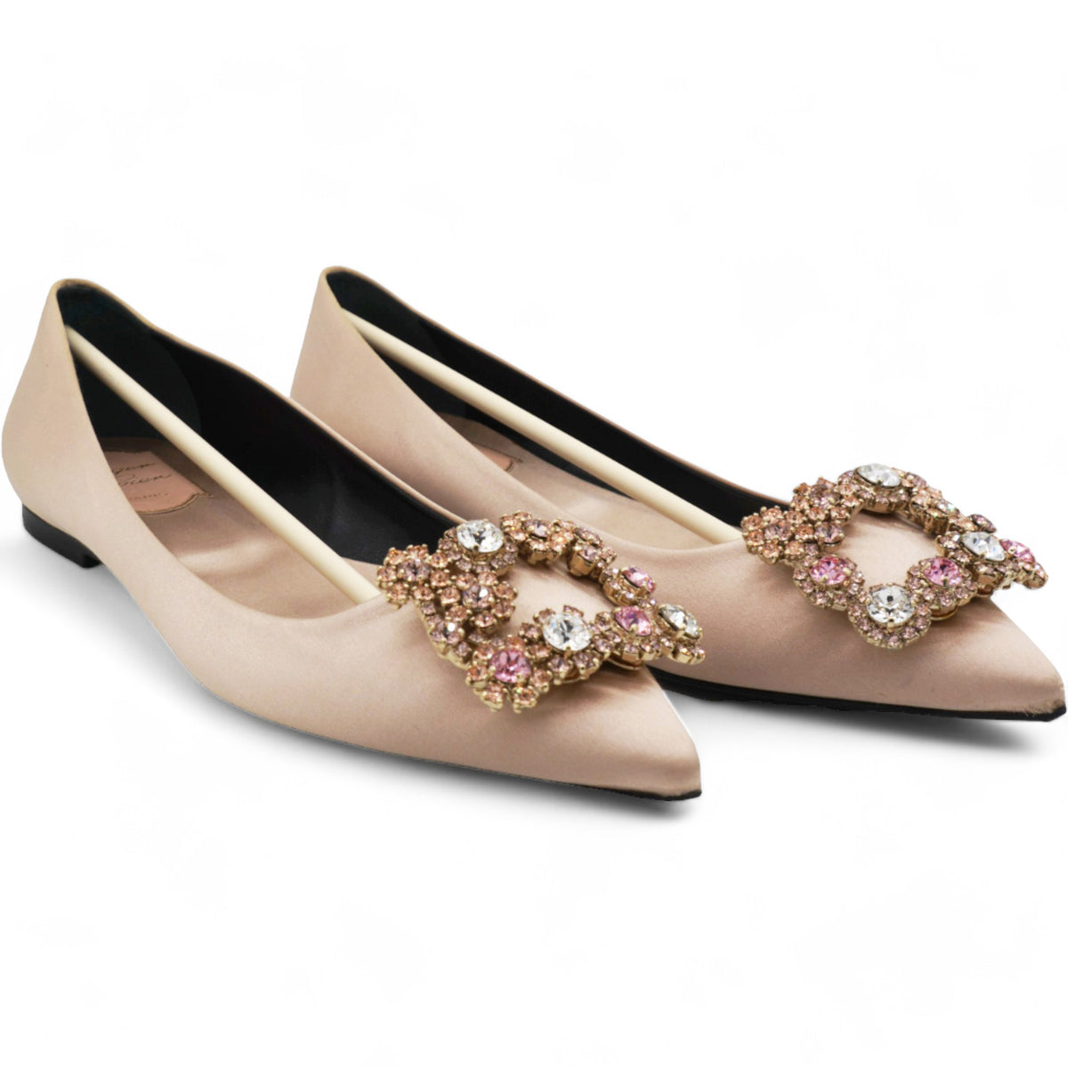 Ballet Flat Roger Vivier Pointed Flats Roger Vivier Floral Silk