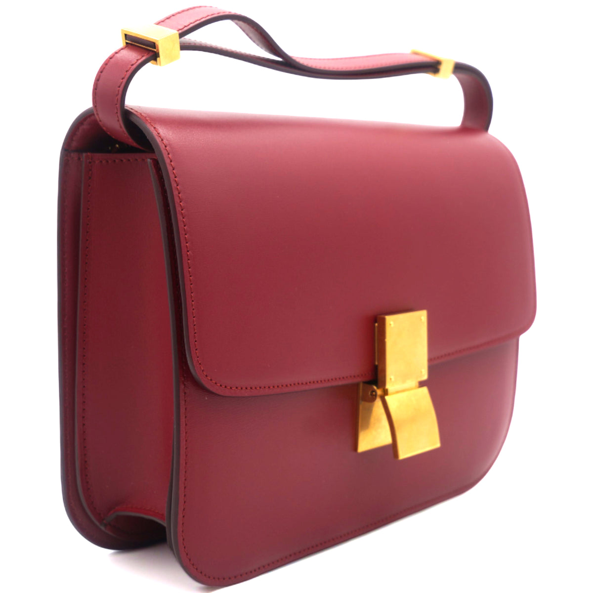 Celine Box Bag New Logo Celine Medium Classic Box Bag Red – STYLISHTOP