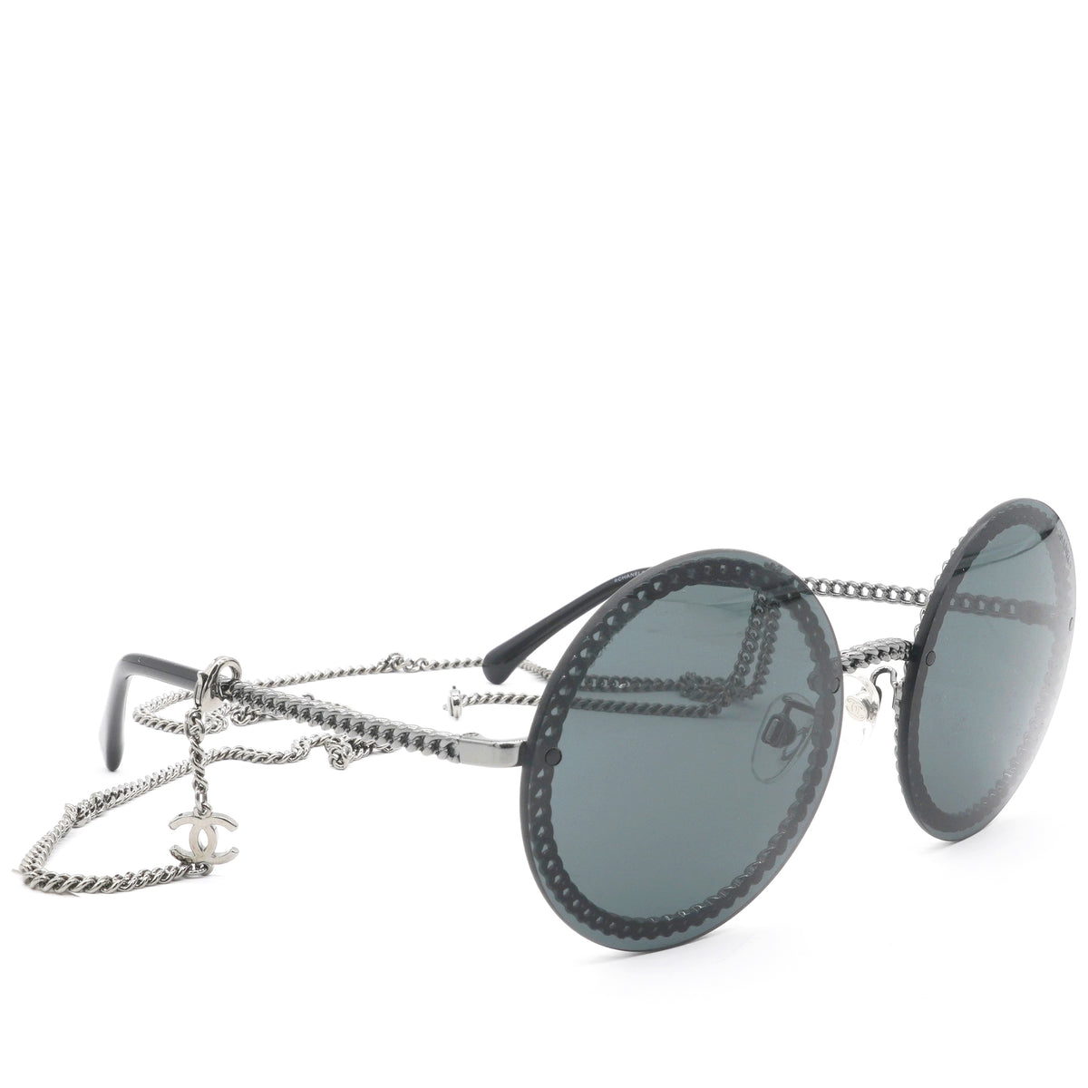 CHANEL Matelassé Temple Sunglasses Chanel sunglasses with denim quilted temples - www