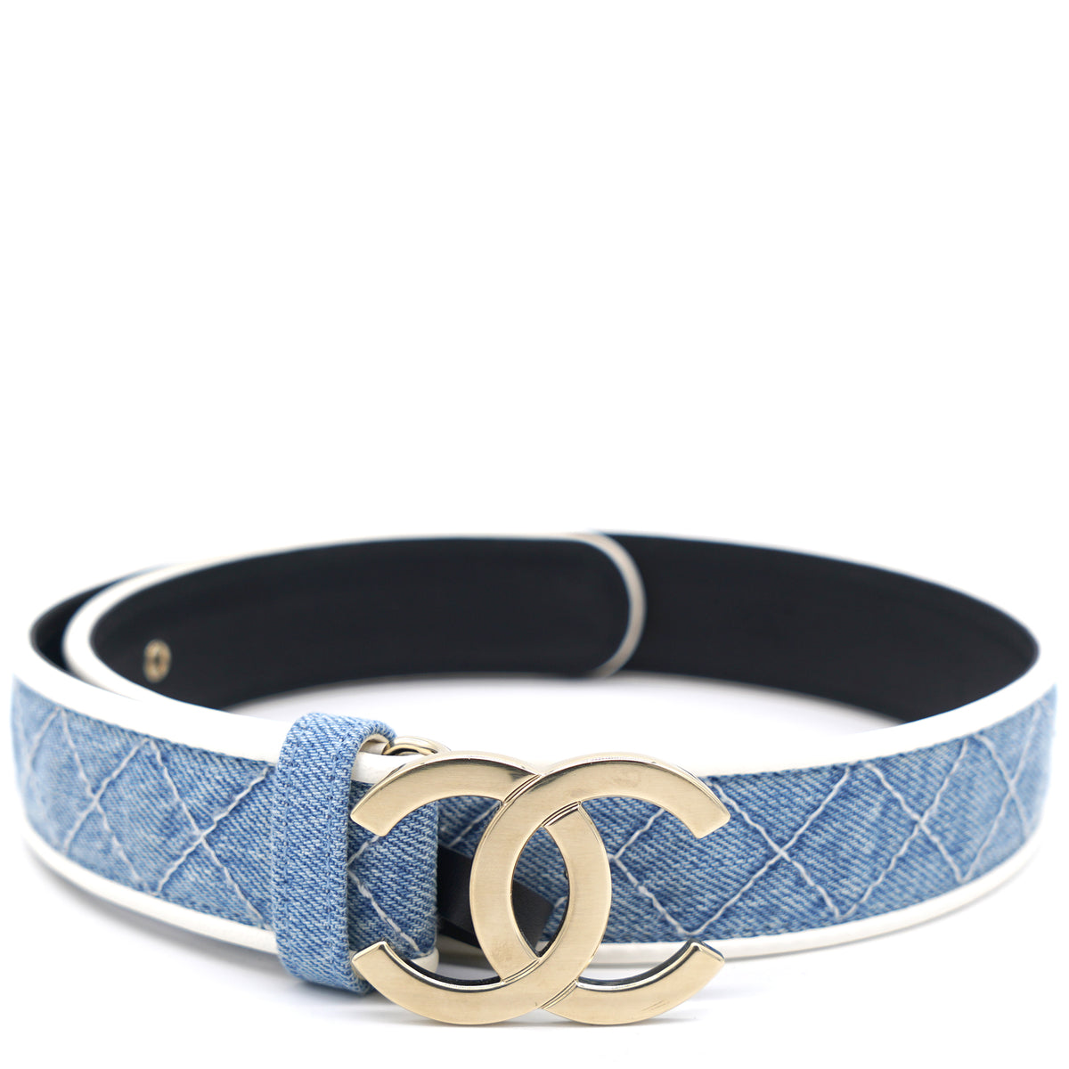 Chanel blue gorgeous belt Leather belt Chanel Blue size 80 cm in Leather - 20001621 main image 3