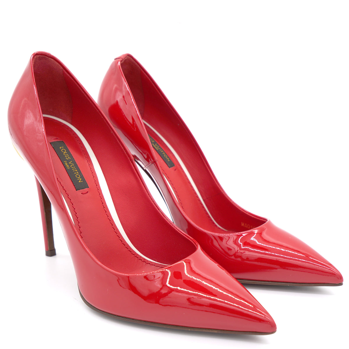Louis Vuitton Red Patent Leather Pointed Toe Pumps 37 – STYLISHTOP