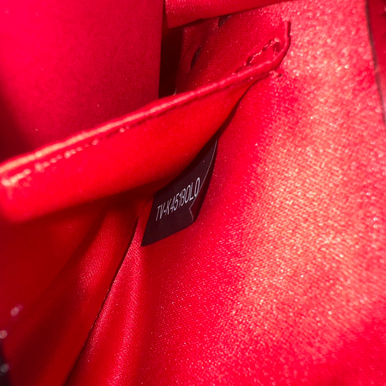 Rockstud on-Chain Crossbody Bag Red