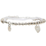 Return To Tiffany Blue Heart Tag Bead Bracelet In Silver