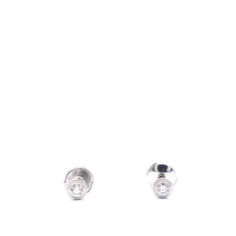 D'amour Diamond Earrings Medium 18k White Gold