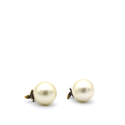 Pearl Tribales Bee Earrings Gold