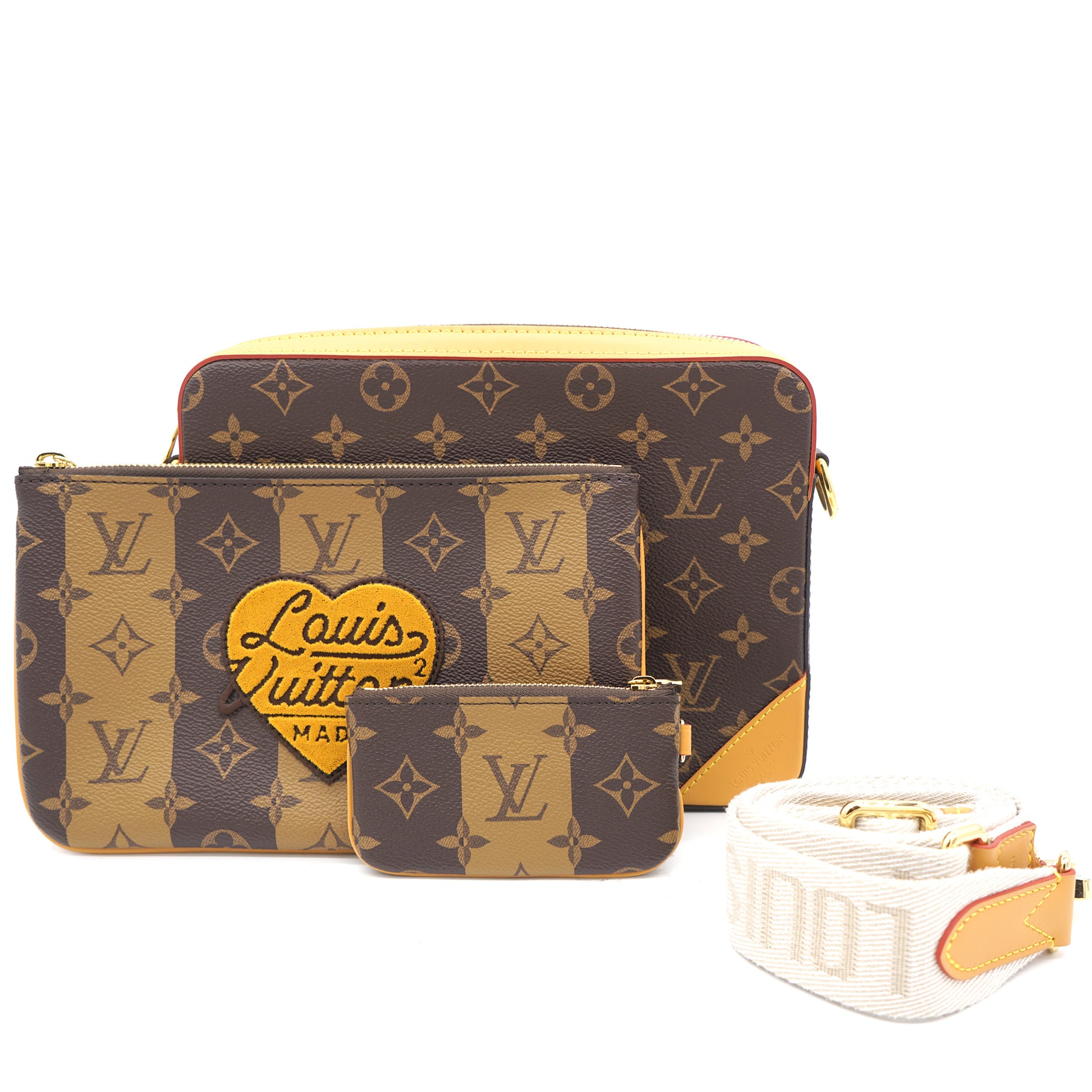 Louis Vuitton x Nigo Reverse Monogram Stripes Trio Messenger Bag