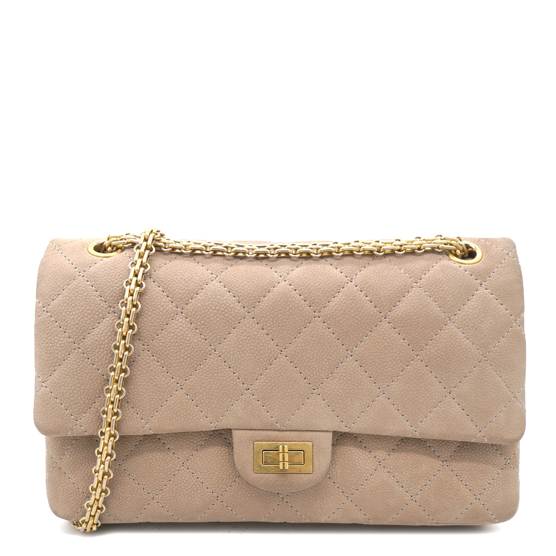Chanel 2.55 Reissue Flap Bag Nubuck Beige 226 – STYLISHTOP