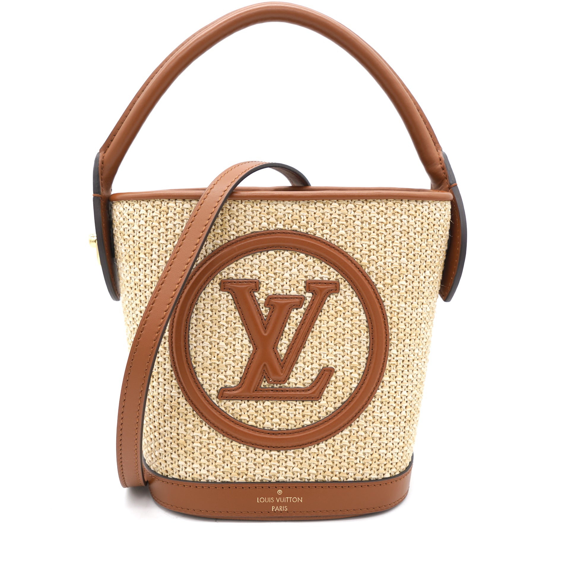 Louis Vuitton Petit bucket bag Raffia Beige – STYLISHTOP