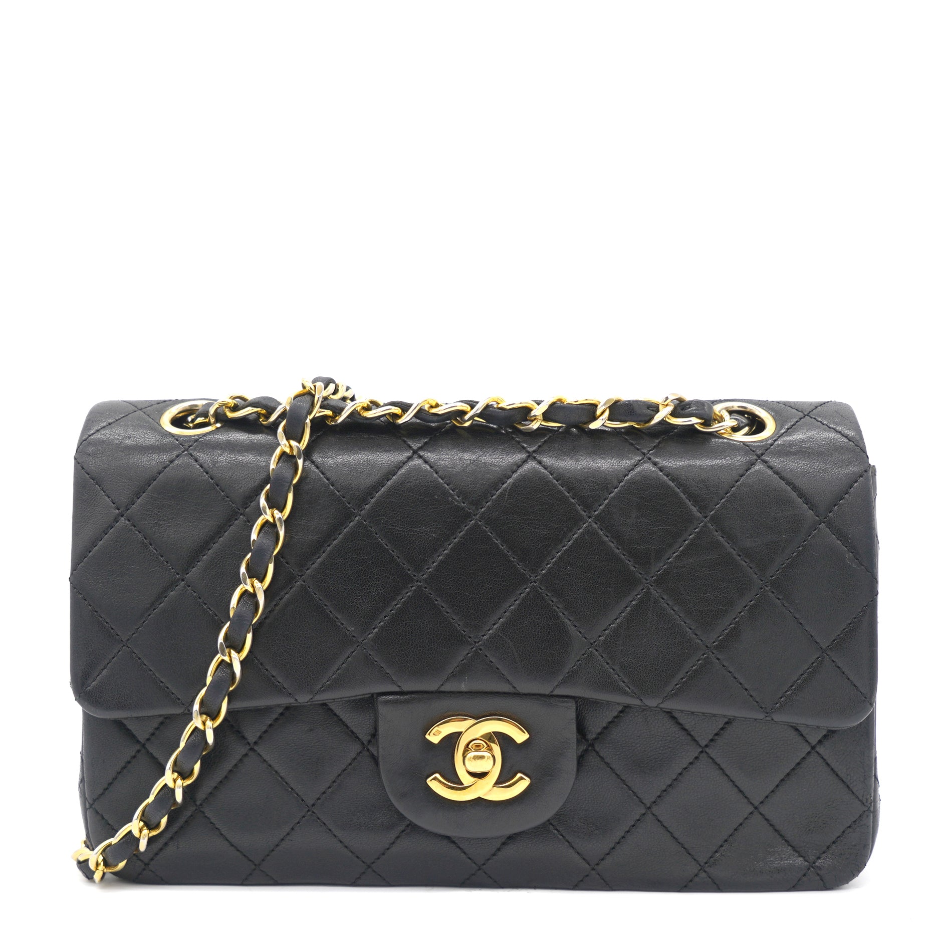 Chanel Flap Bag with Chunky Chain Strap Small 22S Lambskin Purple in Lambskin  Leather with Gold-tone - US