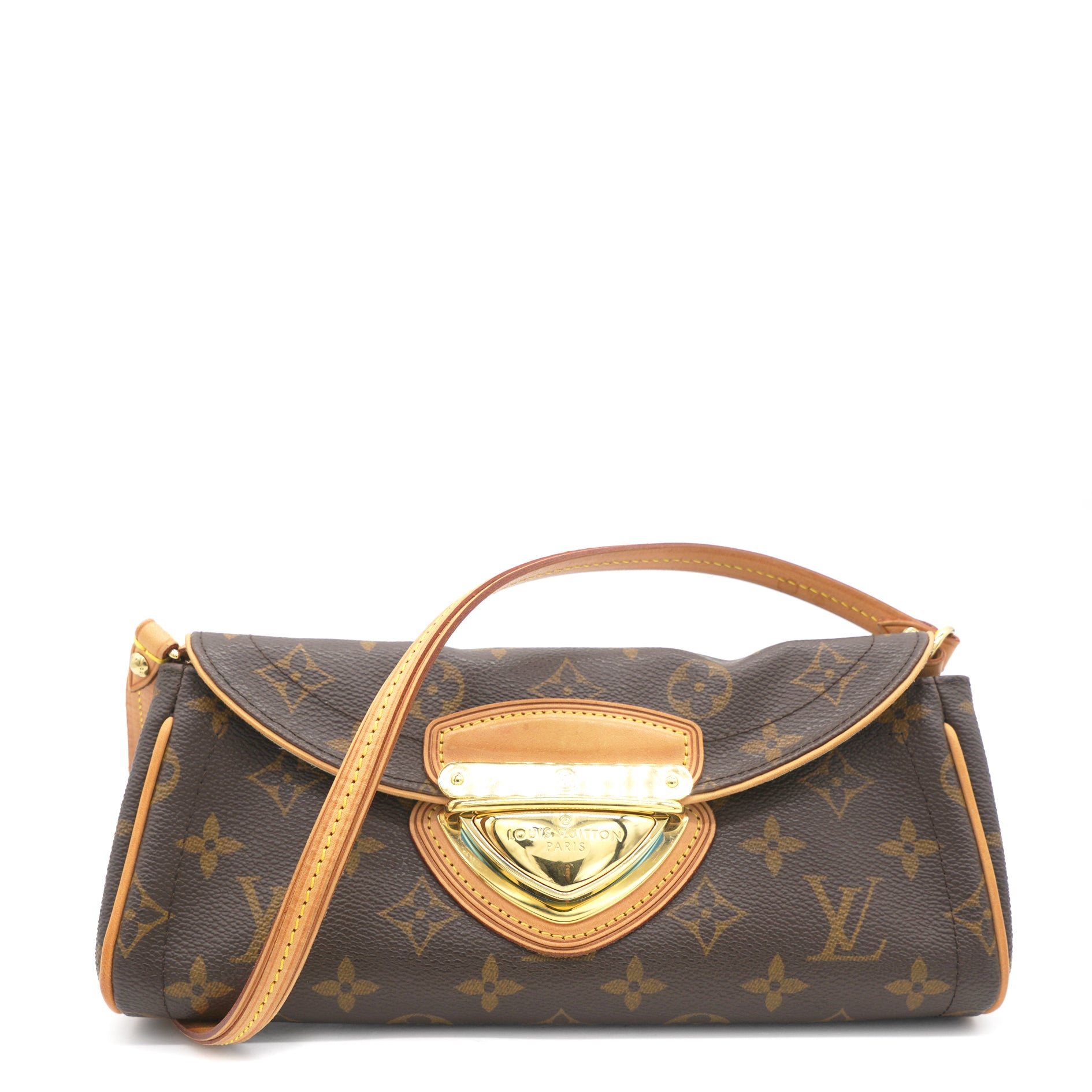 Louis Vuitton Beverly Monogram Canvas Pochette Clutch Shoulder Bag