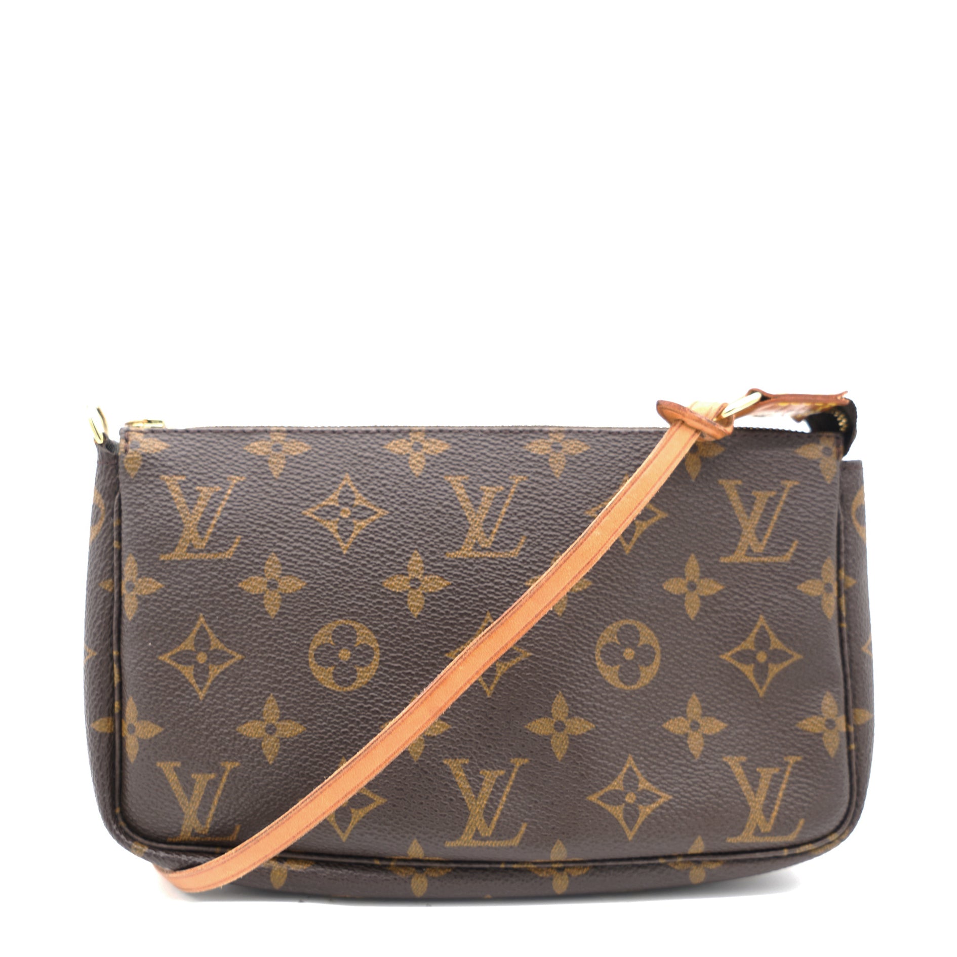 Louis Vuitton Brown Monogram Canvas Pochette Accessoires Shoulder Bag –  STYLISHTOP