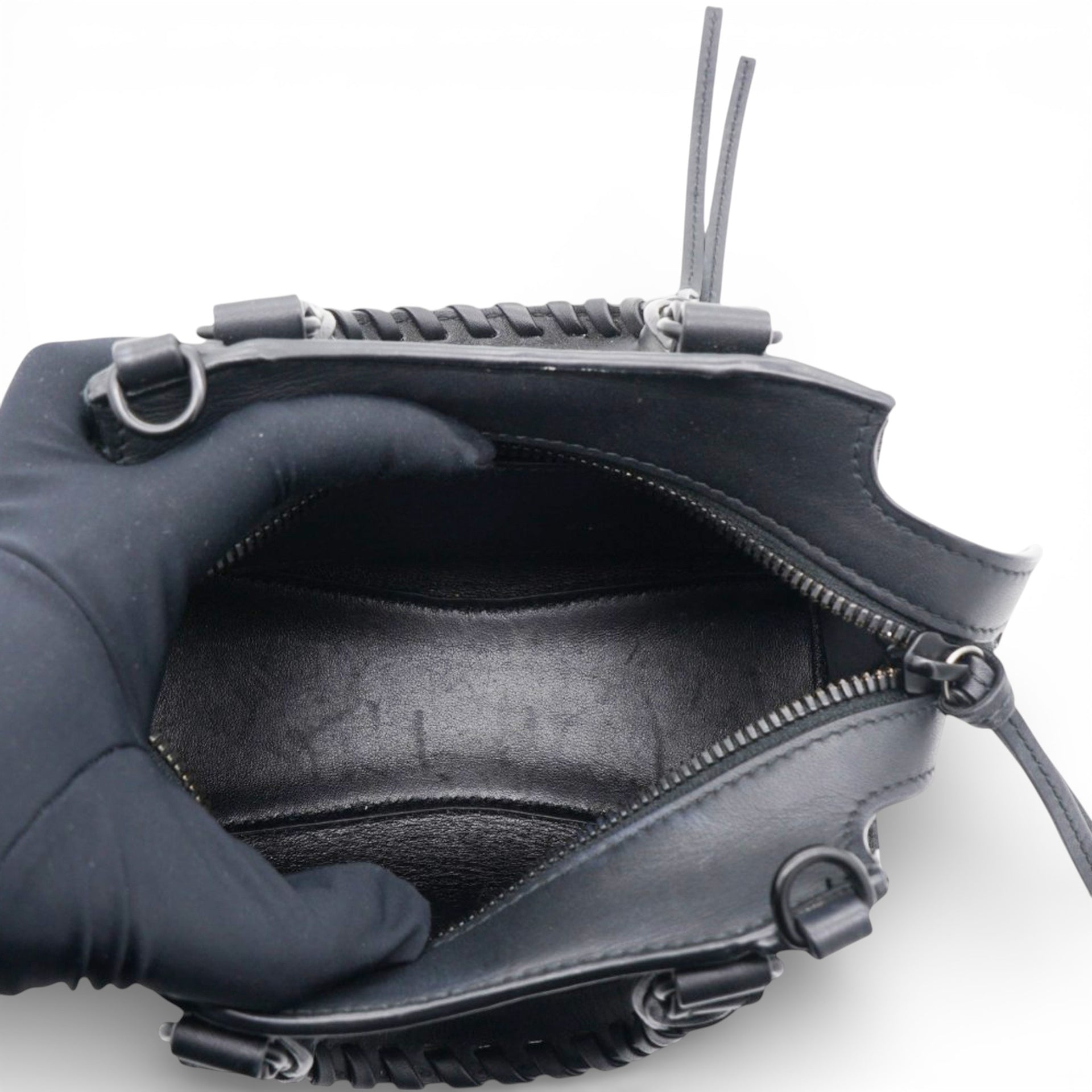 BALENCIAGA Nano Neo Classic Leather City Bag 