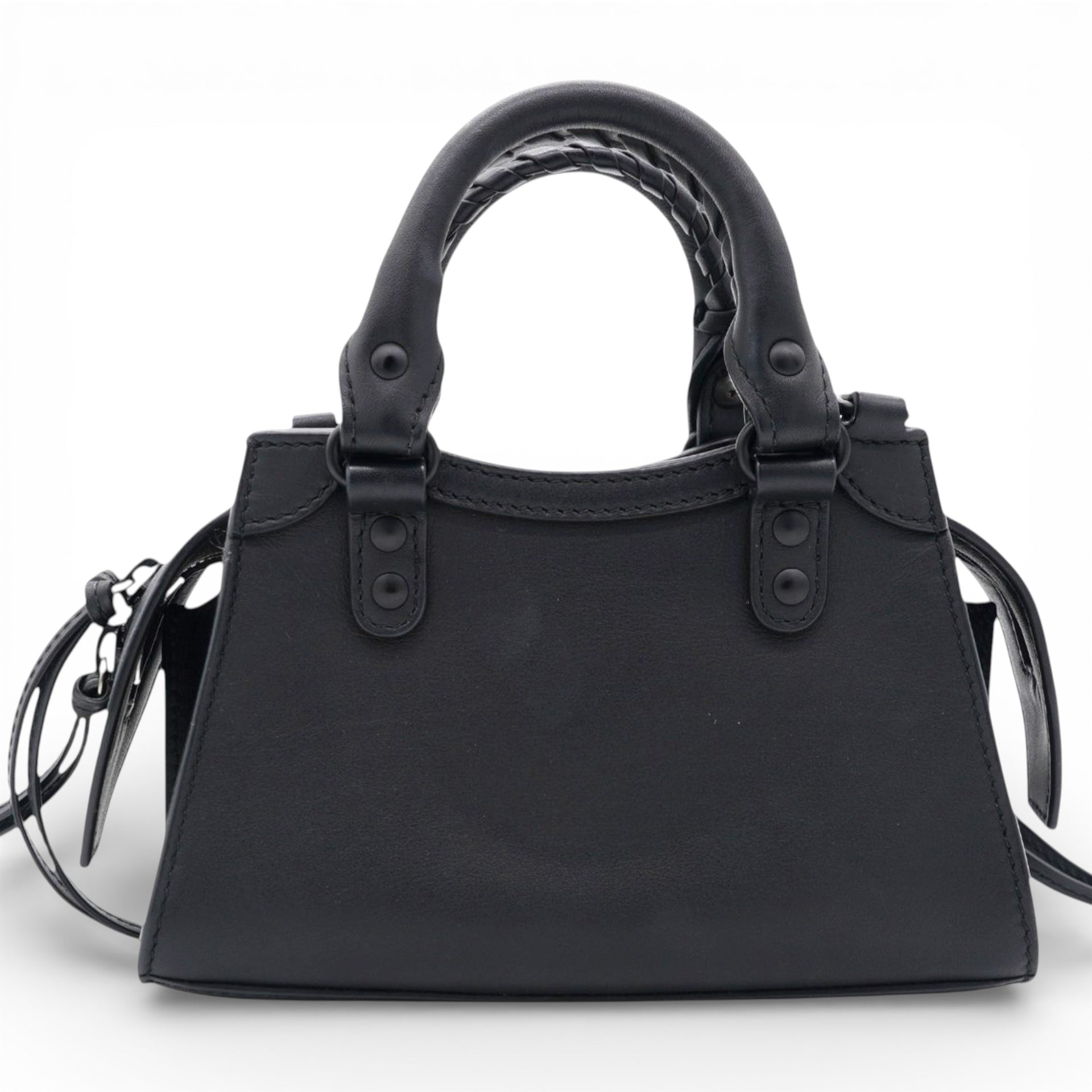 BALENCIAGA Nano Neo Classic Leather City Bag 
