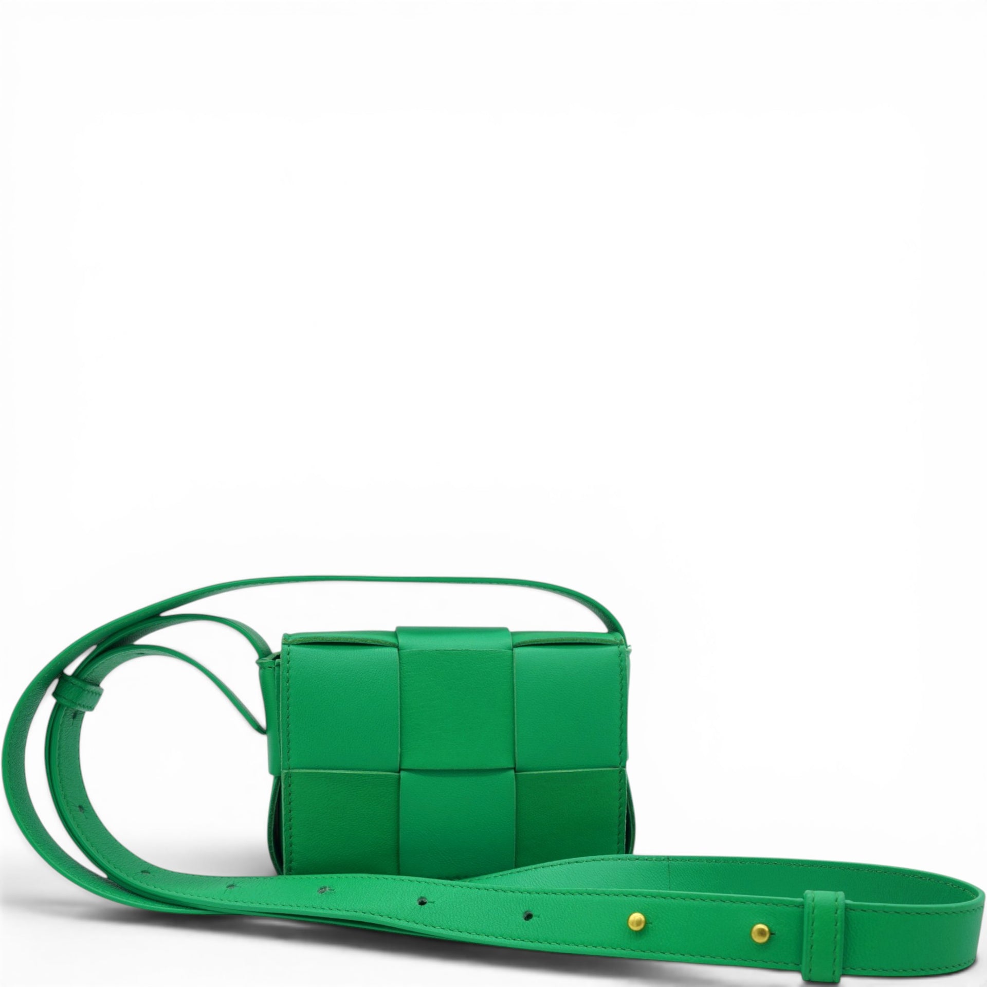 BOTTEGA VENETA Candy Cassette Intrecciato Mini Leather Crossbody Bag 