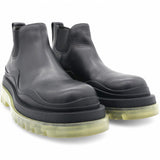 BOTTEGA VENETA Lug Low-Toe Leather Chelsea Boots Size38 