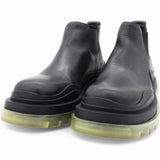 BOTTEGA VENETA Lug Low-Toe Leather Chelsea Boots Size38 