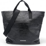Balenciaga Agneau Arena Explorer Tote Bag with Strap Black 