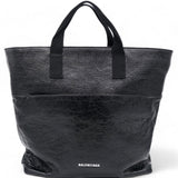 Balenciaga Agneau Arena Explorer Tote Bag with Strap Black 