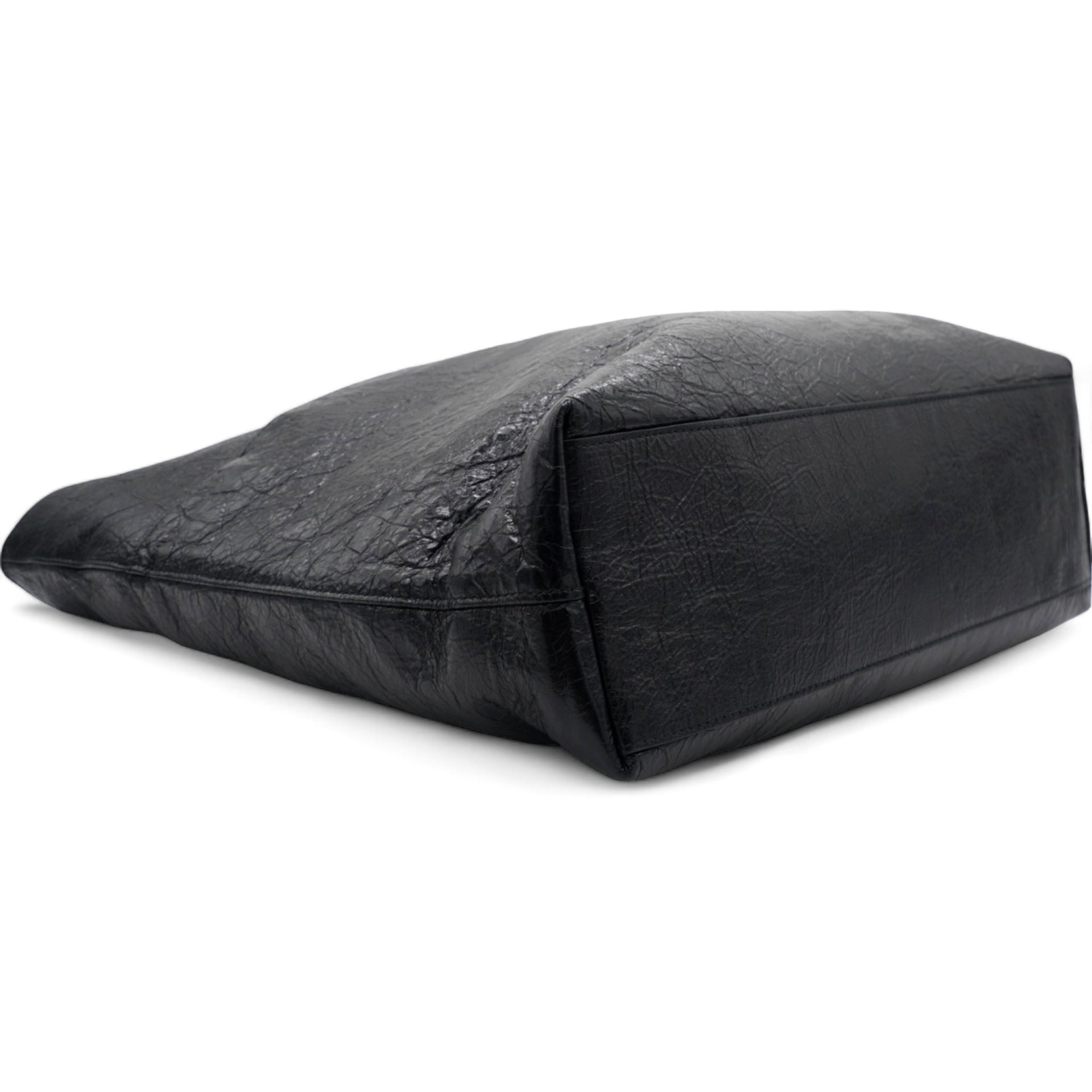 Balenciaga Agneau Arena Explorer Tote Bag with Strap Black 