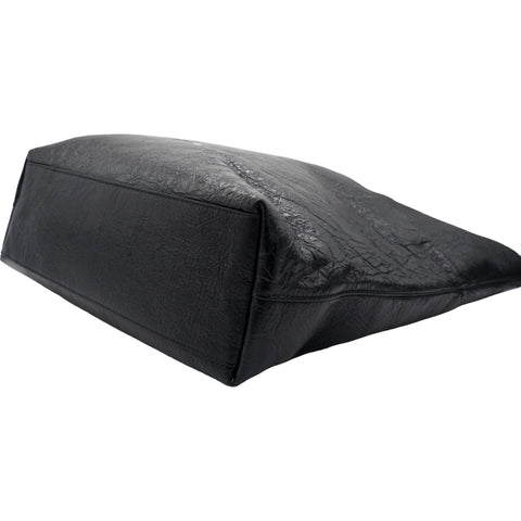 Balenciaga Agneau Arena Explorer Tote Bag with Strap Black 