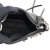 Balenciaga Agneau Arena Le Cagole Mini Purse With Chain Black 