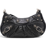 Balenciaga Agneau Arena Le Cagole Mini Purse With Chain Black 