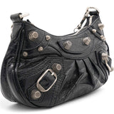 Balenciaga Agneau Arena Le Cagole Mini Purse With Chain Black 