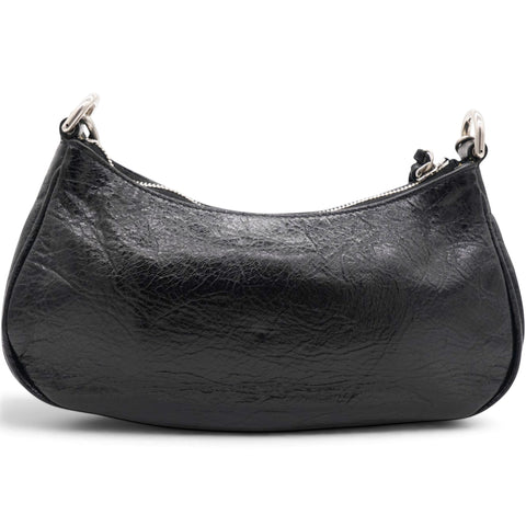 Balenciaga Agneau Arena Le Cagole Mini Purse With Chain Black 