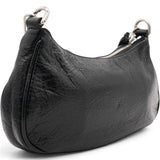 Balenciaga Agneau Arena Le Cagole Mini Purse With Chain Black 