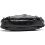 Balenciaga Agneau Arena Le Cagole Mini Purse With Chain Black 