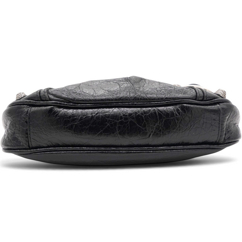 Balenciaga Agneau Arena Le Cagole Mini Purse With Chain Black 