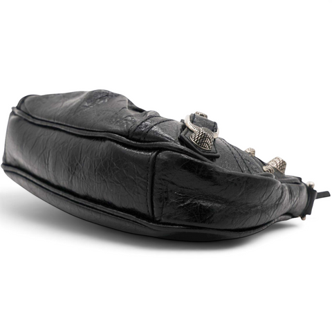 Balenciaga Agneau Arena Le Cagole Mini Purse With Chain Black 