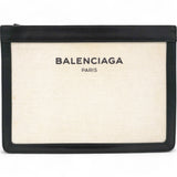 Balenciaga Cotton Canvas Pochette Crossbody Bag Black 