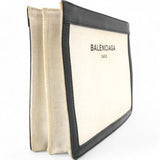 Balenciaga Cotton Canvas Pochette Crossbody Bag Black 