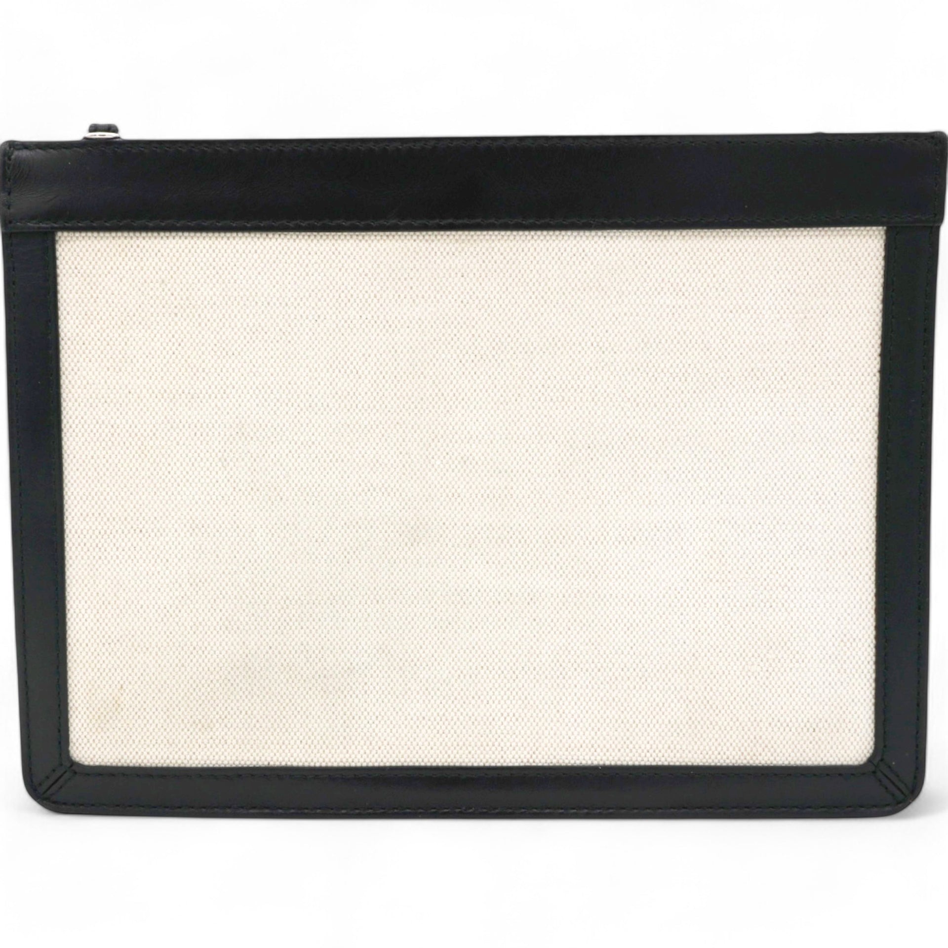 Balenciaga Cotton Canvas Pochette Crossbody Bag Black 