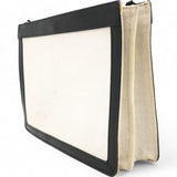 Balenciaga Cotton Canvas Pochette Crossbody Bag Black 