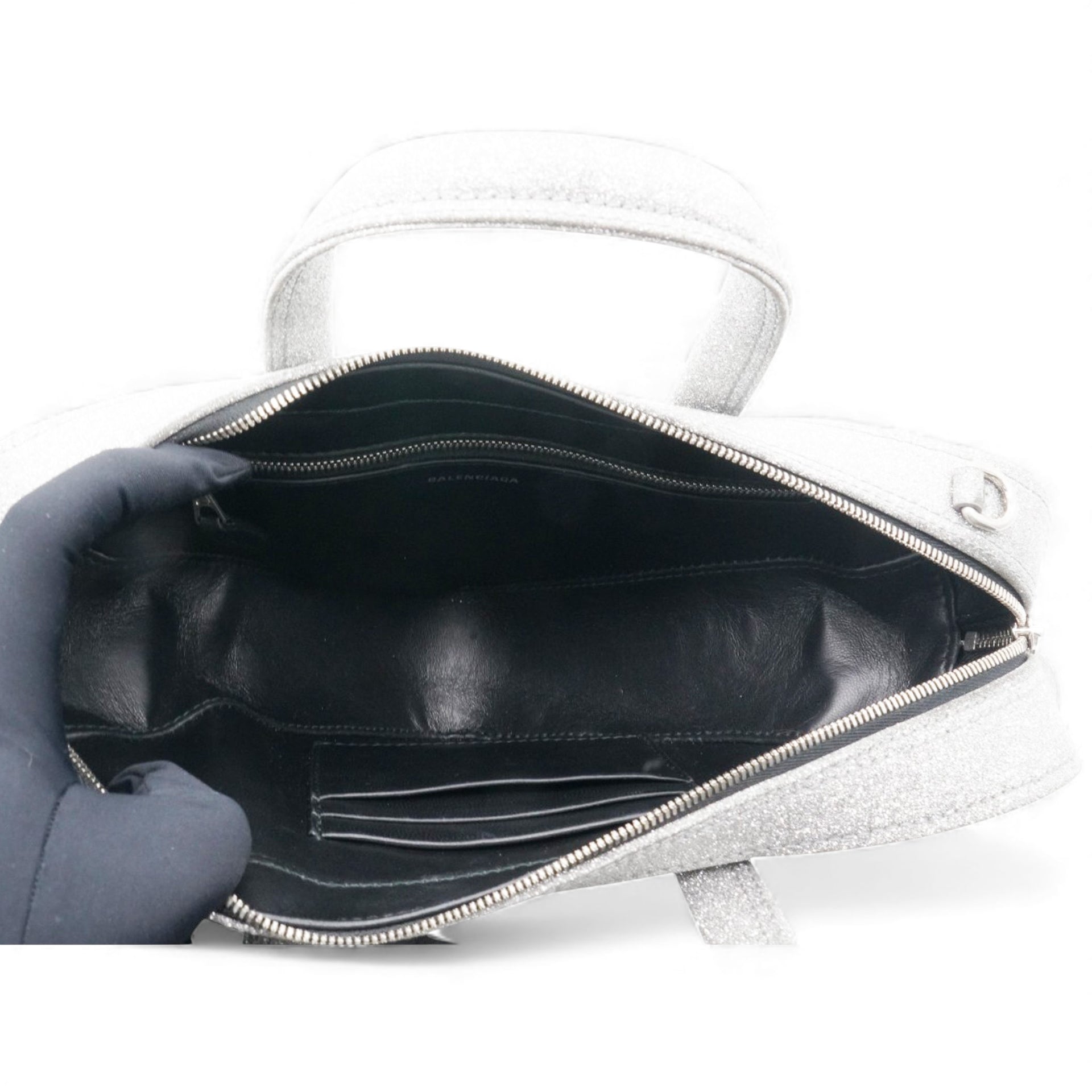 Balenciaga  Everyday Triangle Duffle Bag Silvery