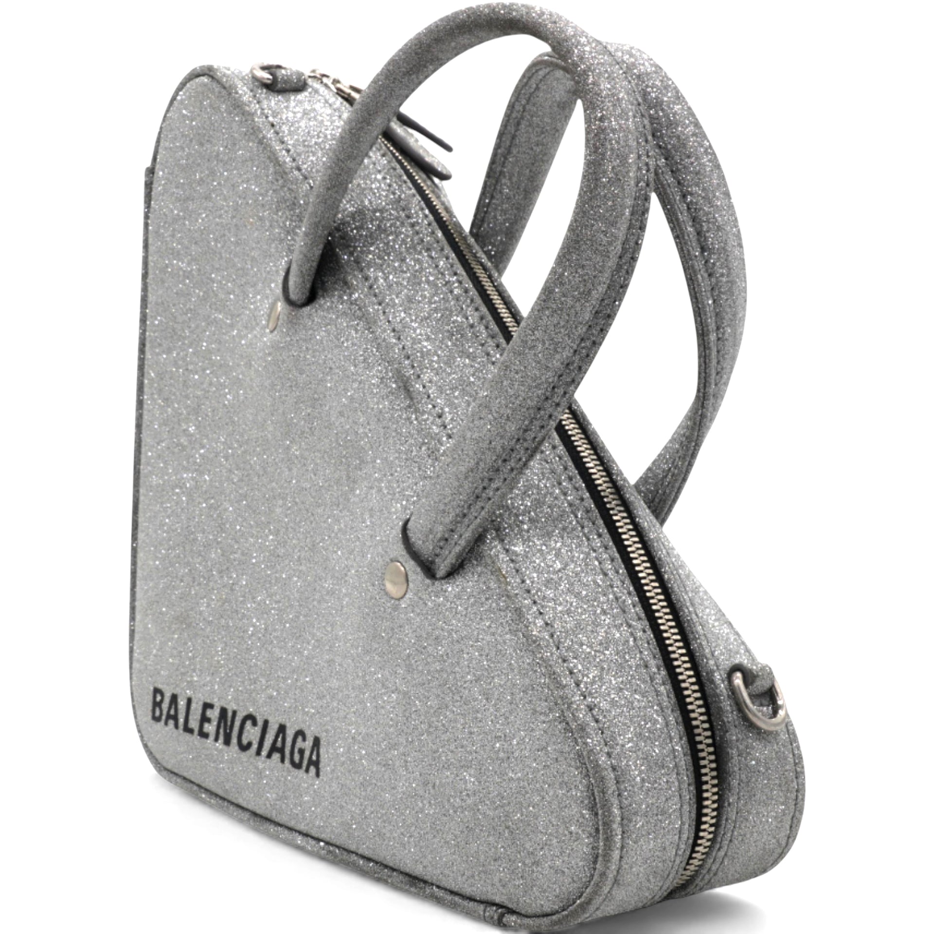 Balenciaga  Everyday Triangle Duffle Bag Silvery
