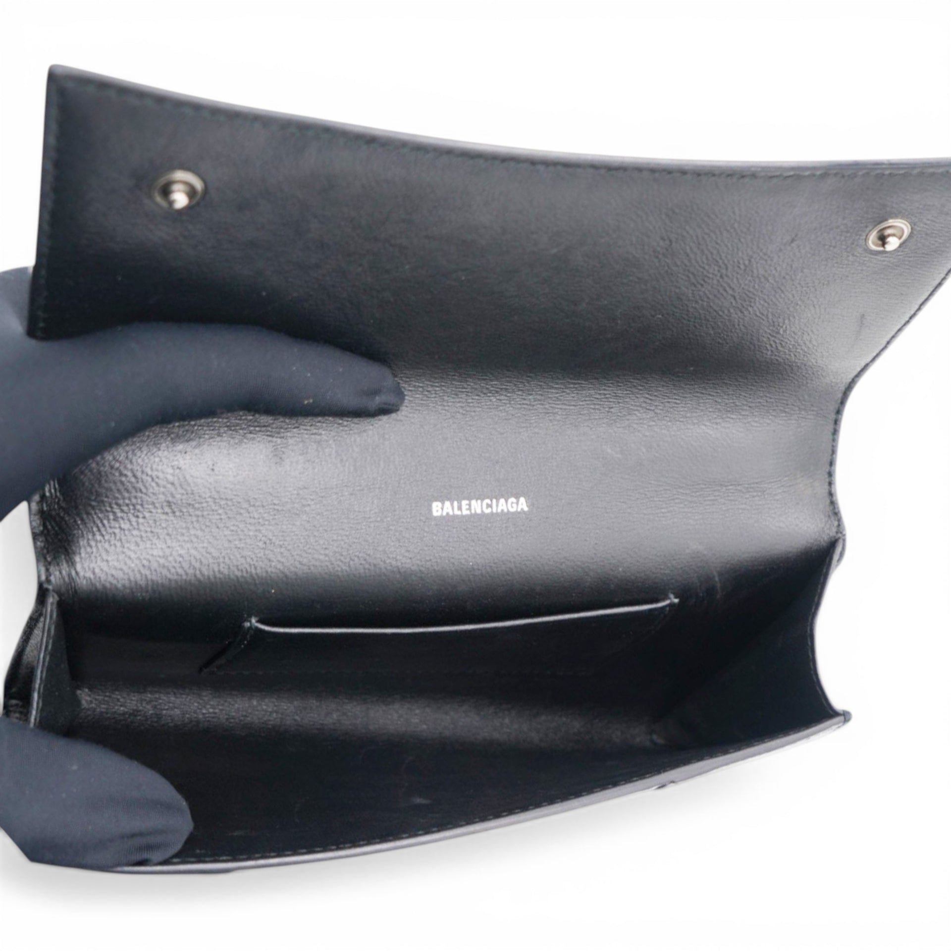 Balenciaga Hourg Phone Holder Black 