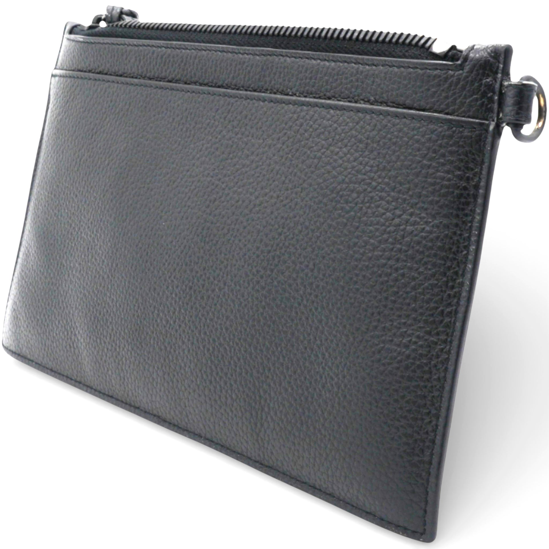Balenciaga Leather Neo Classic Clutch Bag Black