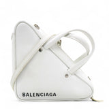  Balenciaga Leather Triangle Duffle White 