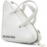  Balenciaga Leather Triangle Duffle White 
