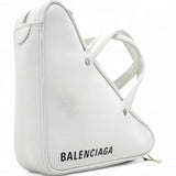  Balenciaga Leather Triangle Duffle White 