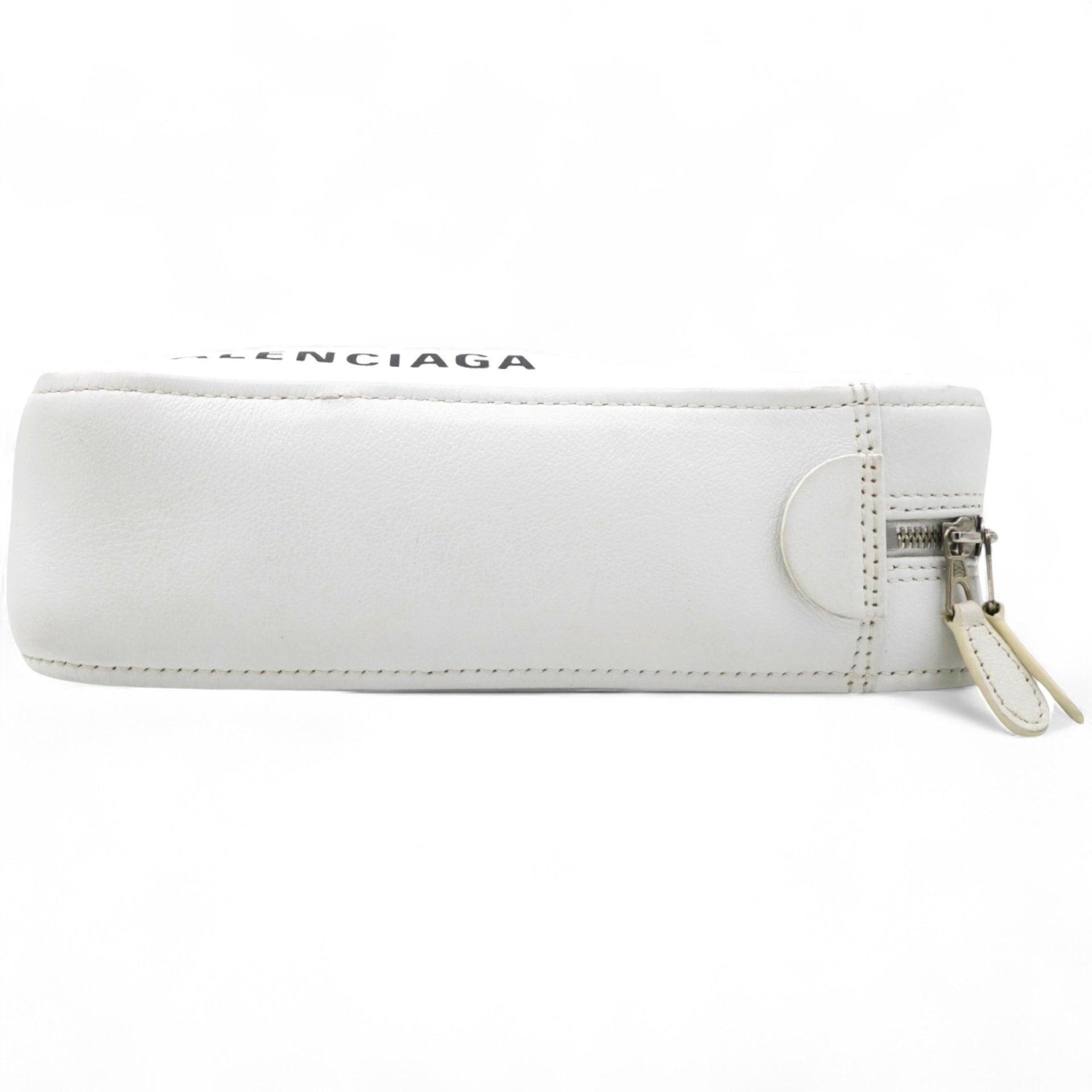  Balenciaga Leather Triangle Duffle White 