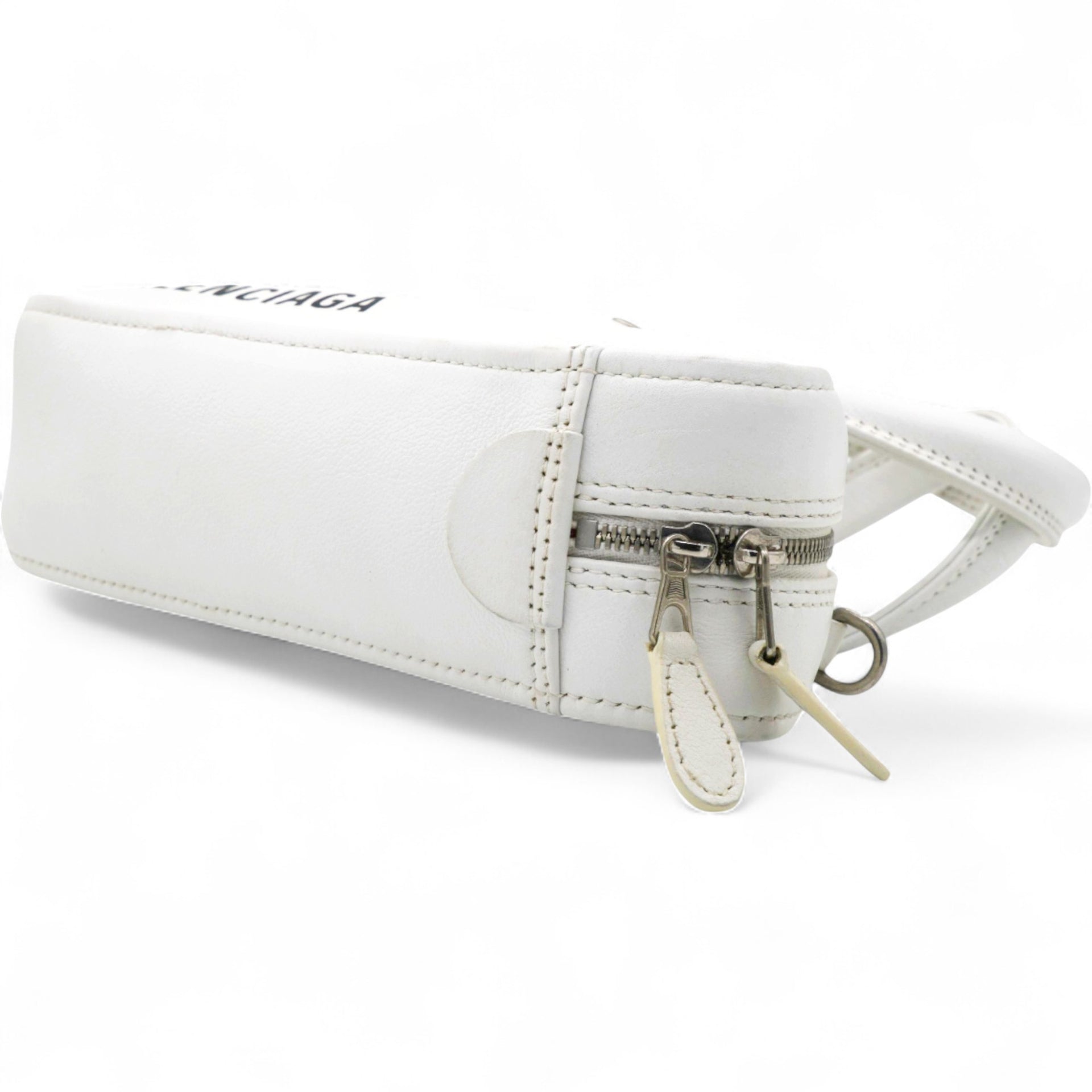  Balenciaga Leather Triangle Duffle White 