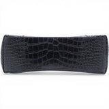 Balenciaga Medium Extra Supple Calfskin Crocodile Embossed Monochrome XS Downtown Shoulder Bag Black 