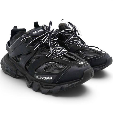 Balenciaga Rubber Mesh Fabric Womens Track Sneakers Size38 