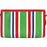  Balenciaga Veau Arena Multicolore Bazar Strap Clutch Green Blue Red White 