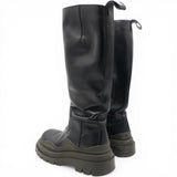 Bottega Veneta Black Green Tire Tall Boots Size37 